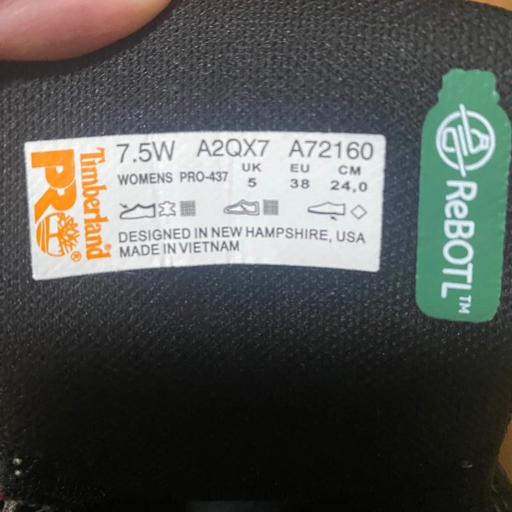 Timberland PRO Direct Attach 6 Inch Steel Toe Waterproof‎ Work Boots Womens 7.5W
